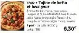 Thiriet Tajine de kefta et boulgour offre