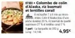 Thiriet Colombo de colin d'Alaska offre