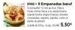 Thiriet Empanadas bœuf offre