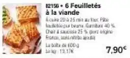Thiriet Feuilletés à la viande offre