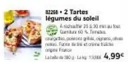 Thiriet Tartes légumes du soleil offre