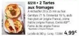 Thiriet 2 Tartes aux fromages offre