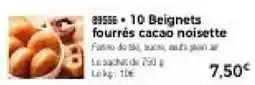 Thiriet 10 Beignets fourrés cacao noisette offre
