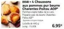 Thiriet 4 Chaussons aux pommes pur beurre Charentes-Poitou AOP offre