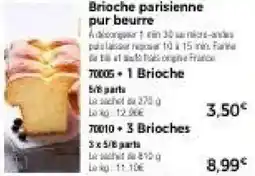 Thiriet Brioche parisienne pur beurre offre