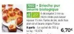 Thiriet Briache pur beurre biologique offre