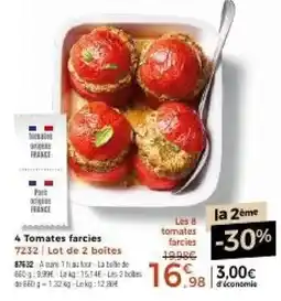 Thiriet 4 Tomates farcies offre
