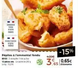 Thiriet Pépites à l'emmental fondu offre