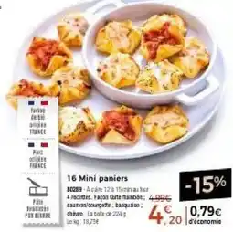 Thiriet Mini paniers offre