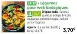 Thiriet Légumes pour wok biologiques offre