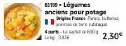 Thiriet Légumes anciens pour potage offre