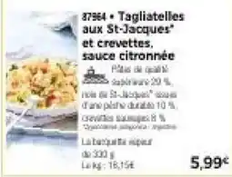 Thiriet Tagliatelles aux St-Jacques et crevettes offre