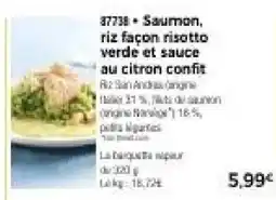Thiriet Saumon, riz façon risotto offre