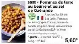 Thiriet Pommes de terre au beurre et au sel de Guérande offre