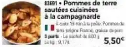 Thiriet Pommes de terre sautées cuisinées à la campagnarde offre