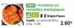 Thiriet Carottes en rondelles biologiques offre