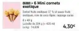 Thiriet 6 Mini cornets exotique offre