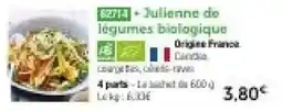 Thiriet Julienne de légumes biologique offre
