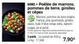 Thiriet Poêlée de marrons, pommes de terre, girolles et cèpes offre