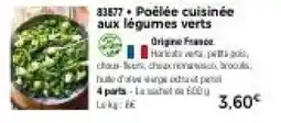Thiriet Poêlée cuisinée aux légumes verts offre