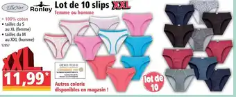 Lot de 10 slipa