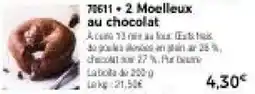 Thiriet 78611 - 2 Moelleux au chocolat offre