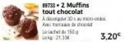 Thiriet 88733 • 2 Muffins tout chocolat offre