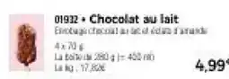 Thiriet Chocolat au lait offre