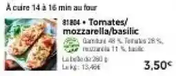 Thiriet Tomates/mozzarella/basilic offre