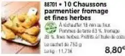 Thiriet 88701 - 10 Chaussons parmentier fromage et fines herbes offre