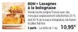 Thiriet Lasagnes à la bolognaise offre
