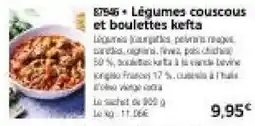 Thiriet Légumes couscous et boulettes kefta offre