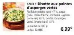 Thiriet Risotto aux pointes d'asperges vertes offre