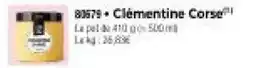 Thiriet Clémentine Corse offre