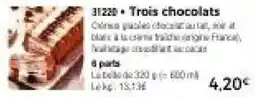 Thiriet Trois chocolats offre