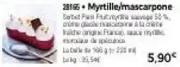 Thiriet Myrtille/mascarpone offre