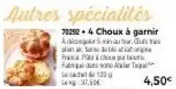 Thiriet 4 Choux à garnir offre