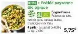 Thiriet Poêlée paysanne biologique offre