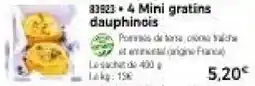 Thiriet 4 Mini gratins dauphinois offre
