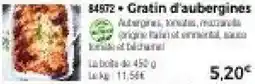 Thiriet Gratin d'aubergines offre