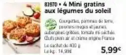 Thiriet 83930 • 4 Mini gratins aux légumes du soleil offre