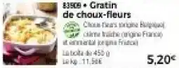Thiriet Gratin de choux-fleurs offre