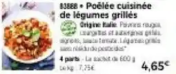 Thiriet Poêlée cuisinée de légumes grillés offre