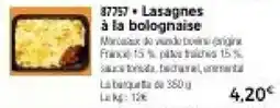 Thiriet Lasagnes à la bolognaise offre