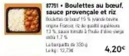 Thiriet Boulettes au bœuf offre