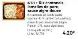 Thiriet Riz cantonais offre