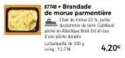Thiriet Brandade de morue parmentière offre