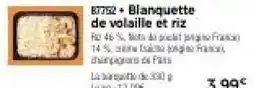 Thiriet Blanquette de volaille et riz offre