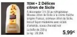 Thiriet Déliçes citron de Sicile offre