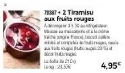 Thiriet Tiramisu aux fruits rouges offre